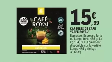 Café Royal - Capsules De Café