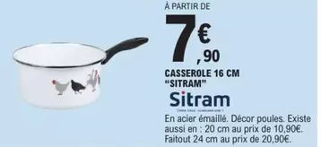 Sitram - sitram - casserole 16 cm