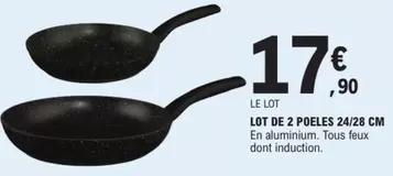 TOUS - Lot De 2 Poeles 24/28 Cm