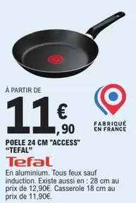 Tefal - Poele 24 Cm "Access"