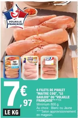 Le gaulois - 6 Filets De Poulet "maitre Coq"