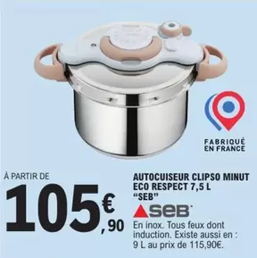 TOUS - Seb - Autocuiseur Clipso Minut Eco Respect