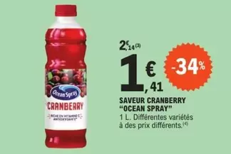 Ocean Spray - Saveur Cranberry