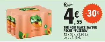 Fuzetea - Thé Noir Glacé Saveur Pêche