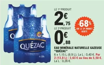 Quézac - Eau Minerale Naturelle Gazeuse