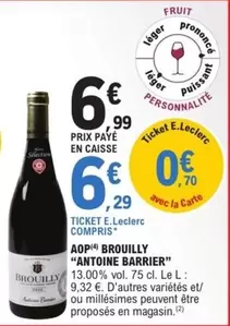 E.Leclerc - Anione Barrier - Aop Brouilly