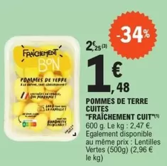 Fraichement Cuit - Pommes De Terre Cuites