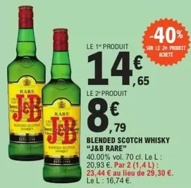 J&B - Blended Scotch Whisky Rare