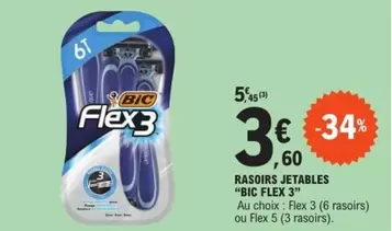 BIC -  FLEX - Rasoirs Jetables