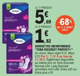 Tena - Serviettes Incontinence Discreet Protect