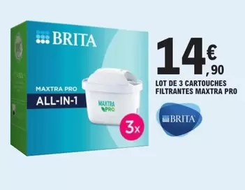 Brita - Lot De 3 Cartouches Filtrantes Maxtra Pro