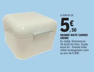 Carree - Grande Boite Creme