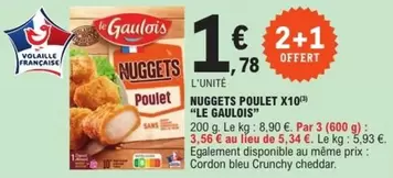 Le gaulois - Nuggets Poulet X10