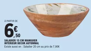 Saladier 15 Cm Manguier Interieur Decora Automnal