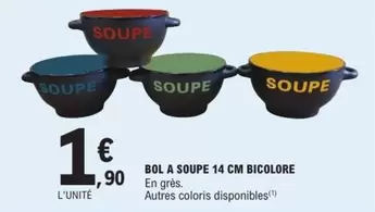 Bol A Soupe 14 Cm Bicolore