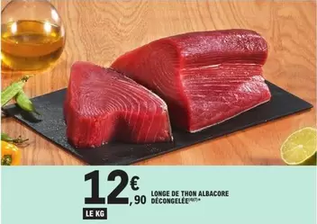 Longe De Thon Albacore Décongelée