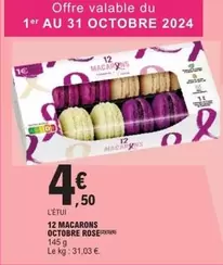 Octobre Rose - 12 Macarons