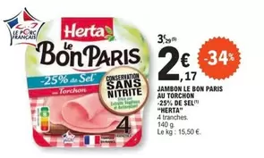 Herta - Jambon Le Bon Paris Au Torchon