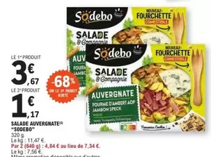 Sodebo - Salade Auvergnate