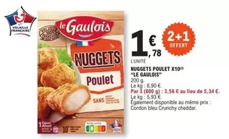 Le gaulois - Nuggets Poulet X10