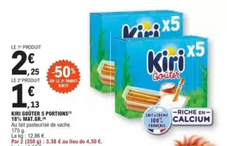 Kiri - Goûter 5 Portions 18% Mat.gr