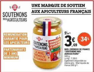 Miel Crémeux de France - Soutenons nos Agriculteurs