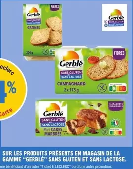 Gerblé - Gamme Sans Gluten et Sans Lactose : Découvrez Nos Produits en Magasin