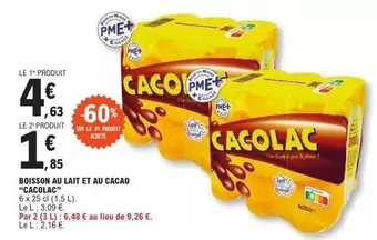 Cacolac - Cacao - Boisson Au Lait Et Au