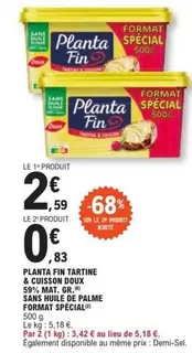 Planta Fin Tartine & Cuisson Doux Sans Huile - Format Spécial Promotionnel