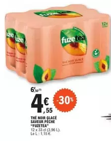 Fuzetea - The Noir Glacé Saveur Pêche