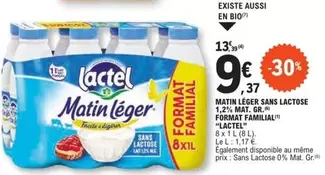 Lactel - Matin Léger Sans Lactose