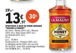 Maison La Mauny : Découvrez nos spiritueux à base de rhum arrangé