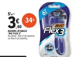 BIC -  Flex3 - Rasoirs Jetables