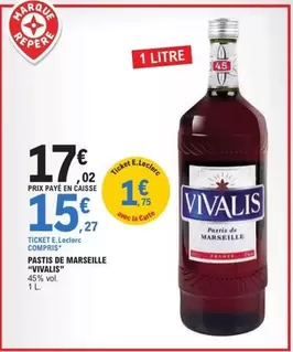 E.Leclerc - Vivalis - Pastis De Marseille