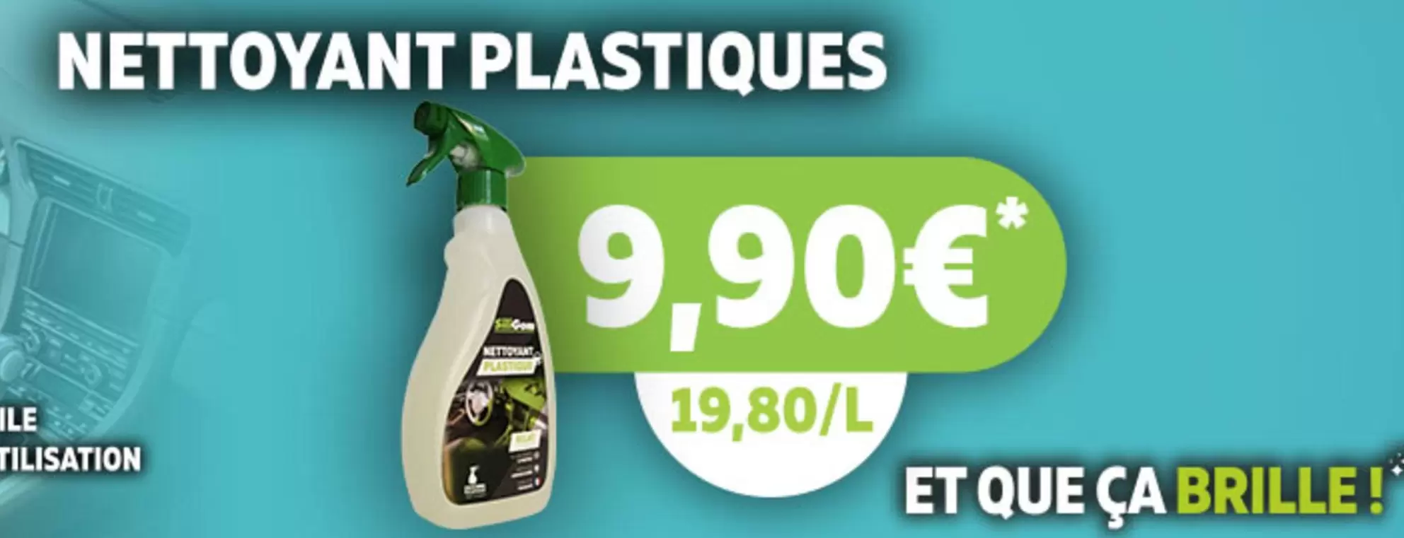 Nettoyant Plastiques offre à 9,9€ sur SiliGom