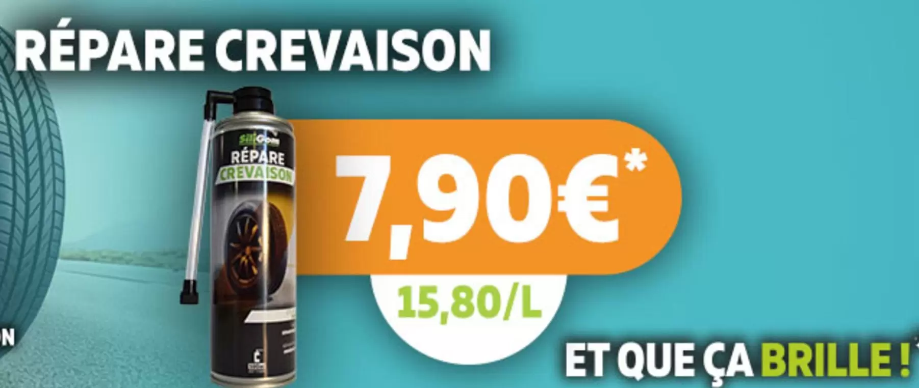 Répare Crevaison offre à 7,9€ sur SiliGom