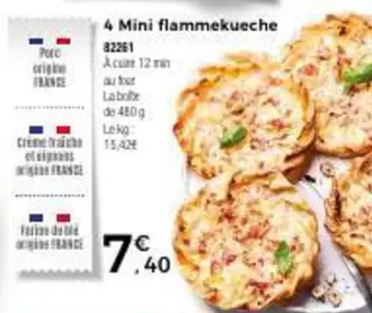 4 Mini Flammekueche offre à 7,4€ sur Maison Thiriet