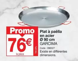 Promo - Garcima - Plat À Paëlla En Acier offre à 76€ sur Promocash