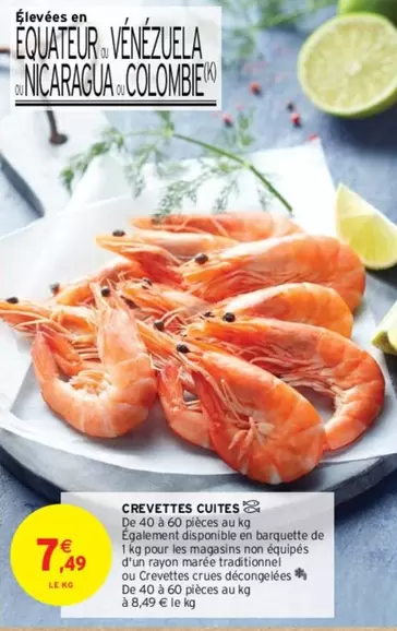 Crevettes Cuites