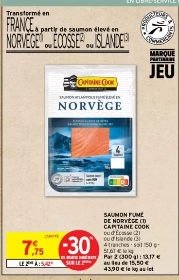 Capitaine Cook - Saumon Fumé De Norvège