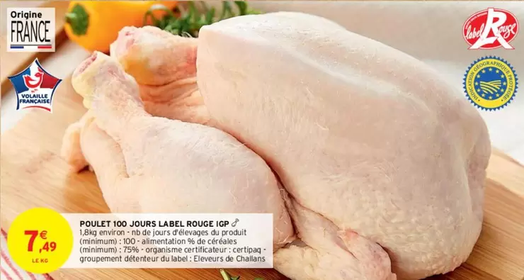 Label Rouge - Poulet 100 Jours  Igp