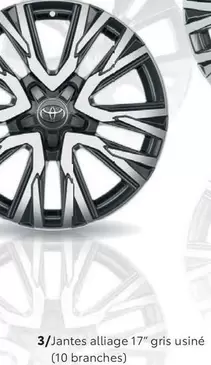 3/Jantes Alligage 17" Gris Usine offre sur Toyota