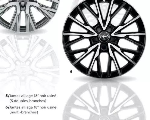 Jantes Alliage 18" Noir  offre sur Toyota