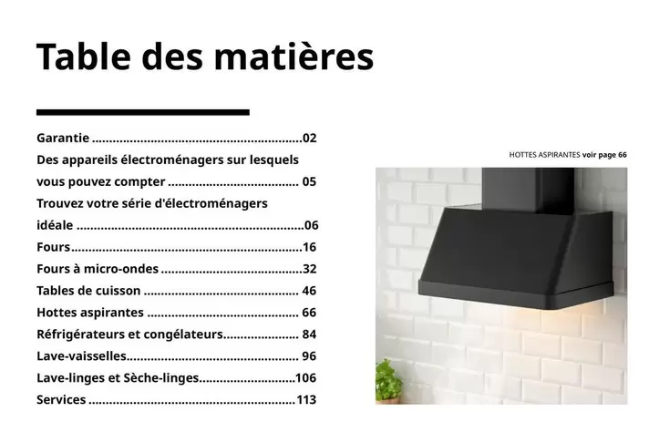 Table Des Matières offre sur IKEA