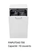 Finputsad - 700 Capacité : 10 Couverts offre sur IKEA