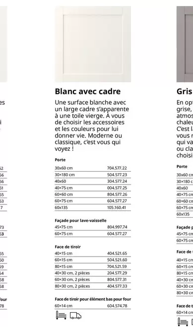 Blanc Avec Cadre offre sur IKEA