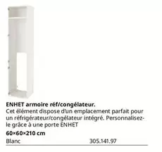 Enhet Armoire Réf/congélateur offre à 305142€ sur IKEA