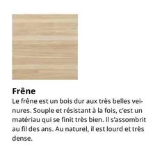 Frène offre sur IKEA