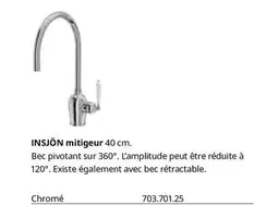 Insjon Mitigeur 40 Cm. offre sur IKEA