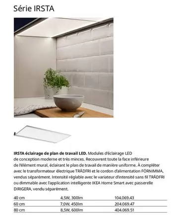 Serie Irsta offre sur IKEA